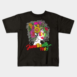 Juneteenth Is My Independence Day Black Women Black Pride Kids T-Shirt